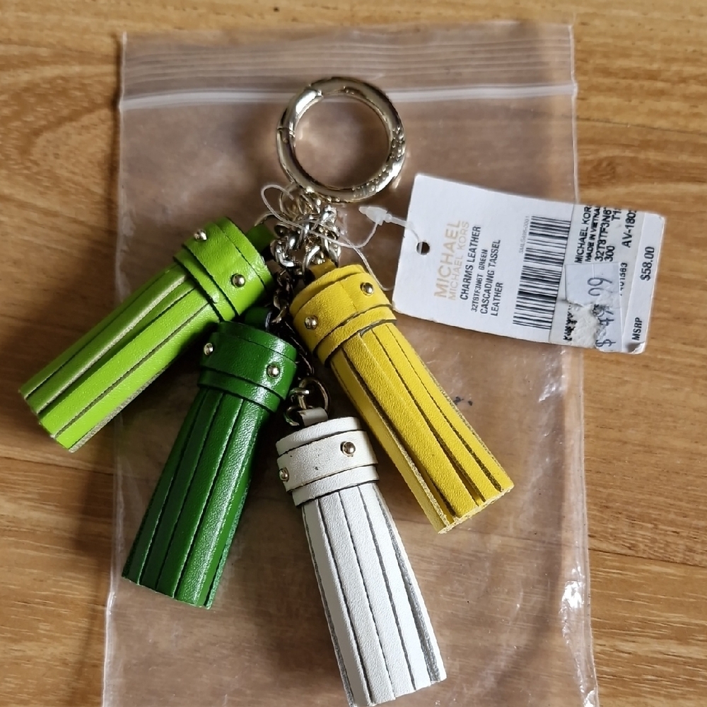 Michael Kors Tassel Keychain Set in Multicolor 2 For 1 Price - Picture 3 of 5